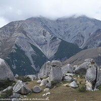 Buy canvas prints of Mountain rock formations, Arthur's Pass, New Zealand by Emma Robertson