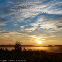 Buy canvas prints of Ashdown Forest just after sunrise by Justin Lowe