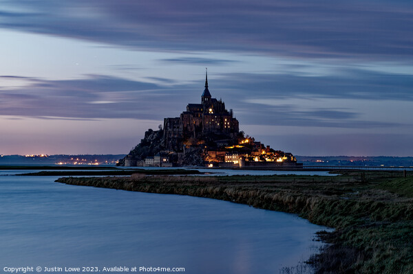 Mont Saint-Michel Picture Board by Justin Lowe
