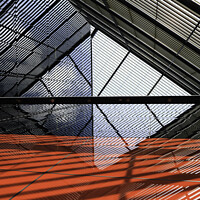 Buy canvas prints of Architectural abstract by Mark Phillips