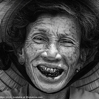 Buy canvas prints of Smiling woman, Vietnam by Mark Phillips