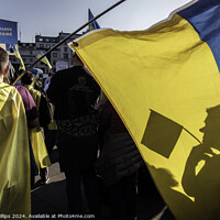 Buy canvas prints of London Stands with Ukraine #1 by Mark Phillips