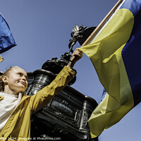 Buy canvas prints of London Stands With Ukraine #2 by Mark Phillips