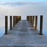 Buy canvas prints of A Foggy Jetty Morning  by Christopher Marchant
