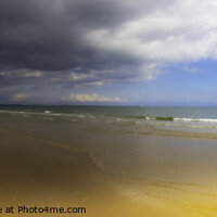 Buy canvas prints of Sandbanks Beach Panorama by Jim Newsome