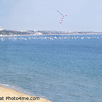 Buy canvas prints of Bournemouth Air show - Red Arrows Display Team by Jim Newsome