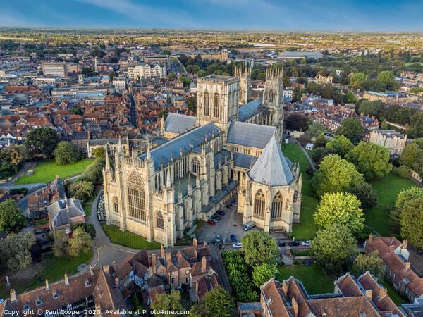 York Minster Aerial photo Picture Board by Bailey Cooper