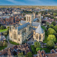 Buy canvas prints of York Minster Aerial photo by Bailey Cooper