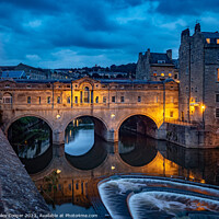 Buy canvas prints of Pulteney Bridge crossing the river Avon in Bath at by Bailey Cooper