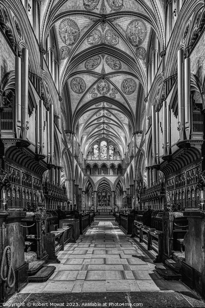 The Choir, Salisbury Cathedral, England Picture Board by Robert Mowat