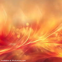 Buy canvas prints of Abstract flowery fire by Jitka Saniova
