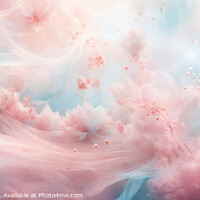 Buy canvas prints of Pink and blue romantic dream by Jitka Saniova