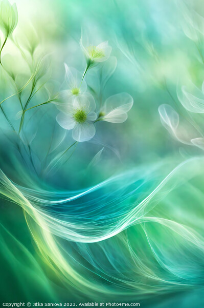Poetic floral dream  Picture Board by Jitka Saniova