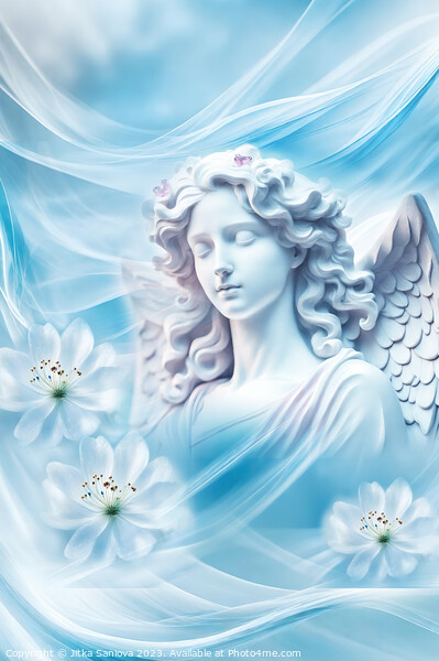 Romantic spring angel  Picture Board by Jitka Saniova