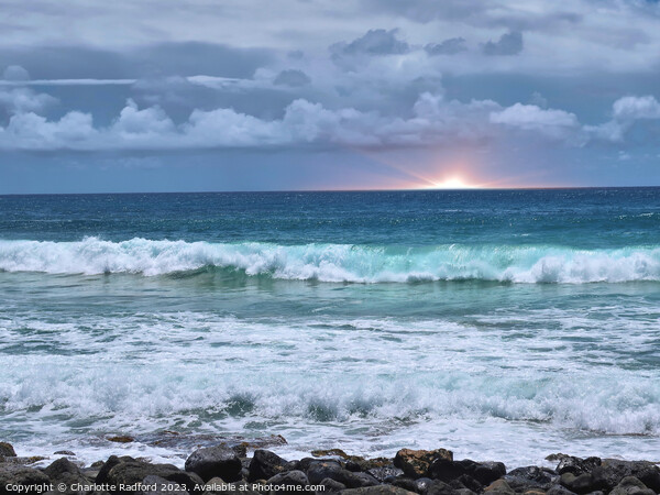 Hawaiian Seascape Picture Board by Charlotte Radford