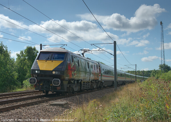 LNER class 91 91111 'For the Fallen' at speed Picture Board by Paul Clark
