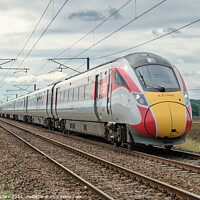 Buy canvas prints of LNER Azuma at speed by Paul Clark