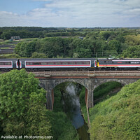 Buy canvas prints of Intercity 91119 from the air by Paul Clark