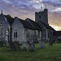Buy canvas prints of Church In Lenham Kent by Paul Mitchell