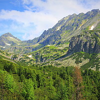 Buy canvas prints of Rocky mountains view in High Tatras, Slovakia by Virginija Vaidakaviciene