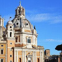 Buy canvas prints of Church Santa Maria di Loreto at Trajan Forum in Rome, Italy. by Virginija Vaidakaviciene