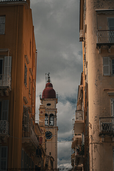 Corfu Town Picture Board by Andrew Cartledge