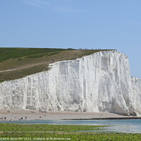 Buy canvas prints of Seven Sisters Cliffs by ANDREW BENHAM