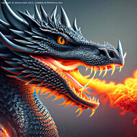 Buy canvas prints of Fire Breathing Dragon  by Joshua Hark