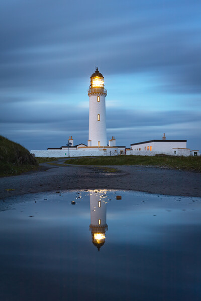 Mull of Galloway Lighthouse Reflection Picture Board by Graham McPherson