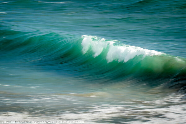 Abstract view of waves in motion in Cornwall Picture Board by Ambrosini V