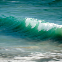 Buy canvas prints of Abstract view of waves in motion in Cornwall by Ambrosini V