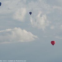 Buy canvas prints of Hot Air Balloons Derbyshire Dales  by James Allen