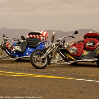 Buy canvas prints of American Chopper Trikes  Motorcycles  by James Allen
