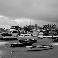 Buy canvas prints of Oulton Broad Lowestoft Suffolk Covered in Snow  by James Allen