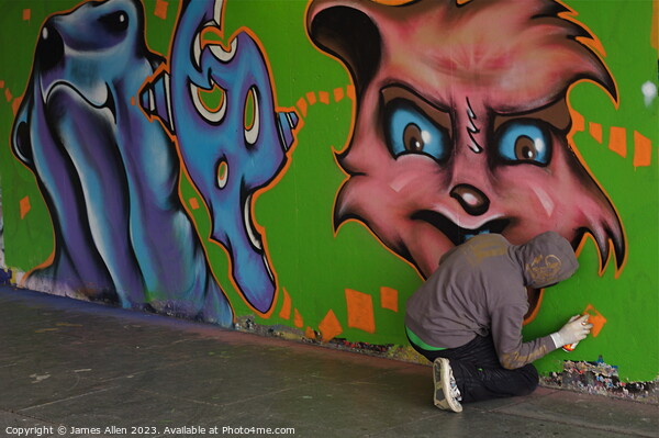 Graffiti Artist London  Picture Board by James Allen