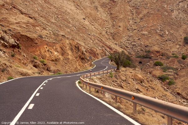 Spanish Mountain Roads  Picture Board by James Allen
