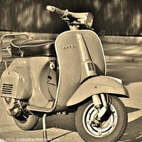 Buy canvas prints of Vespa  by James Allen