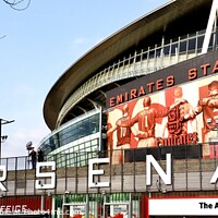 Buy canvas prints of Arsenal Emirates Stadium  by James Allen