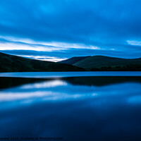 Buy canvas prints of Dawn light at Glenbuck Loch in Ayrshire, Scotland. by Hugh Maxwell
