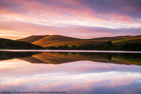 Glenbuck Loch Sunrise Picture Board by Hugh Maxwell