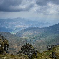 Buy canvas prints of Top of Snowdon by Iain Lockhart