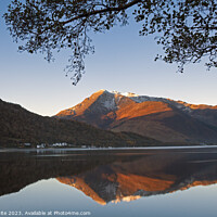 Buy canvas prints of Loch Leven reflection, Beinn a'Bheithir, Sgòrr Bha by Arch White