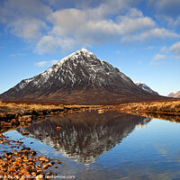 Buy canvas prints of Buachaille Etive Mor and River Etive, Lochaber, Sc by Arch White