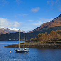 Buy canvas prints of Loch Leven with the Pap of Glencoe mountain by Arch White