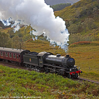 Buy canvas prints of Jacobite Steam Train, West Highland Line, Lochaber by Arch White