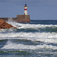 Buy canvas prints of Fraserburgh Lighthouse, Fraserburgh, Scotland. UK by Arch White