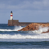 Buy canvas prints of Fraserburgh Lighthouse, Fraserburgh, Scotland. UK by Arch White