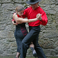 Buy canvas prints of Willie and Gala Tango Folk Tango dancers from Arge by Arch White