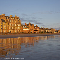 Buy canvas prints of  Portobello beach, sunrise, Edinburgh, Scotland, by Arch White