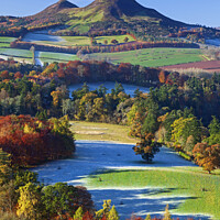 Buy canvas prints of Scott's View looking towards the Eildon Hills near by Arch White